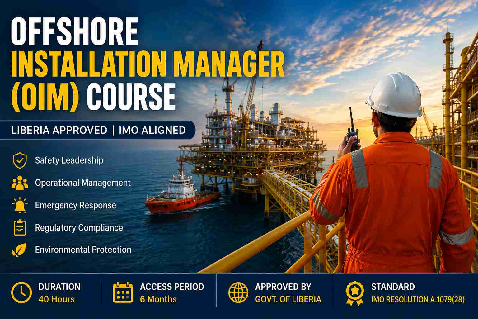 Offshore Installation Manager (OIM) Course: Building Offshore Leaders for Safe Operations 
