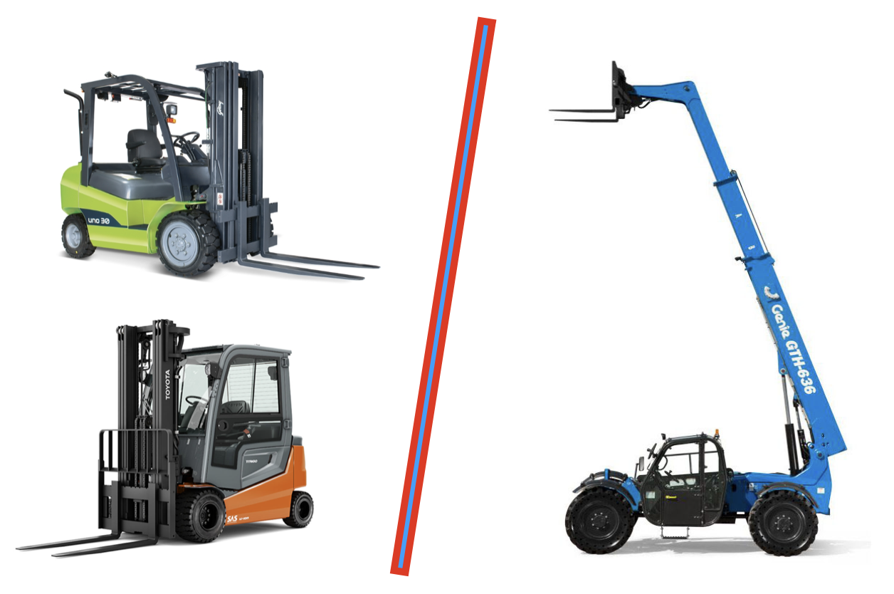 Telescopic Handlers (Telehandlers) vs Rough Terrain Forklifts